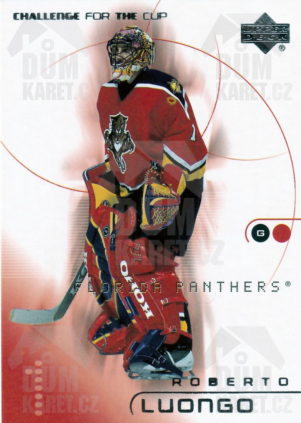 Roberto Luongo - 2001/02 UD Challenge For The Cup - #35