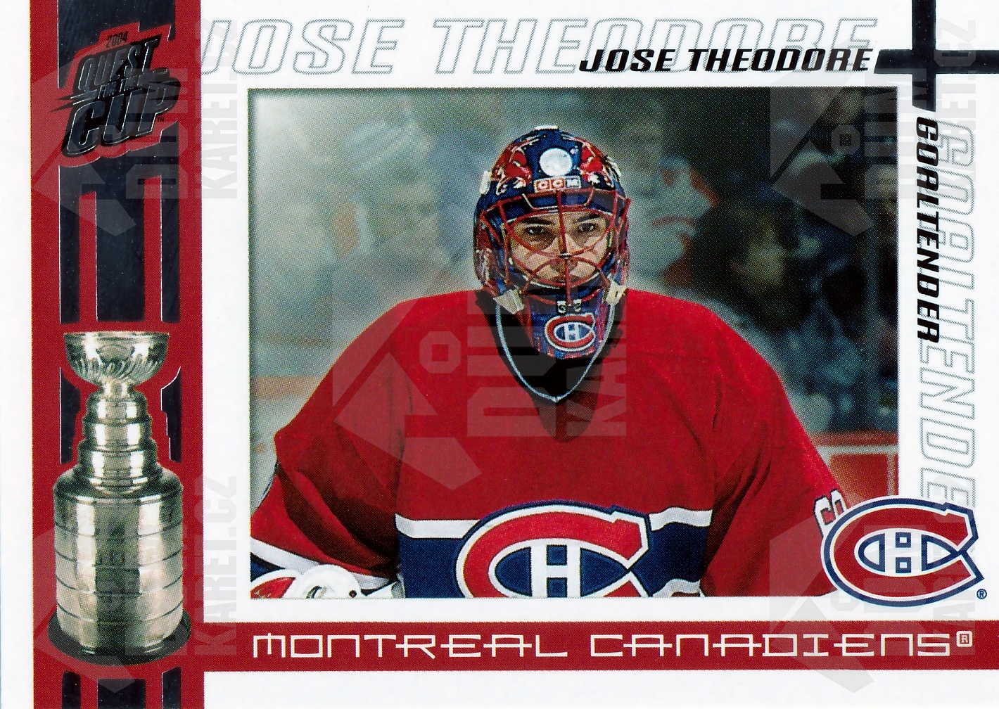 Jose Theodore - 2003/04 Quest For The Cup - #59