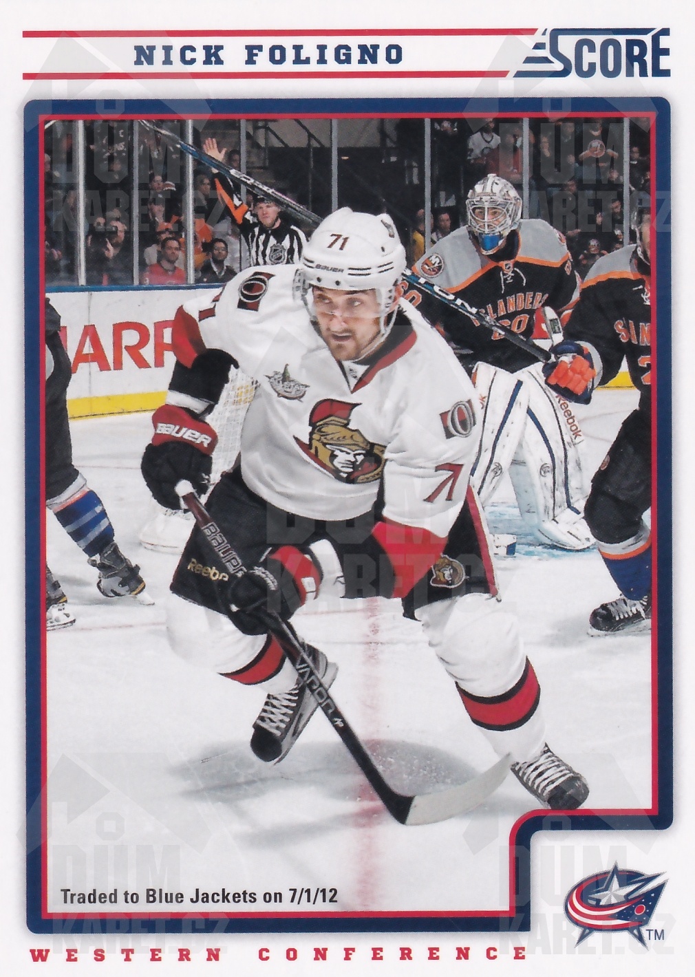 Nick Foligno - 2012/13 Score Hockey - #154