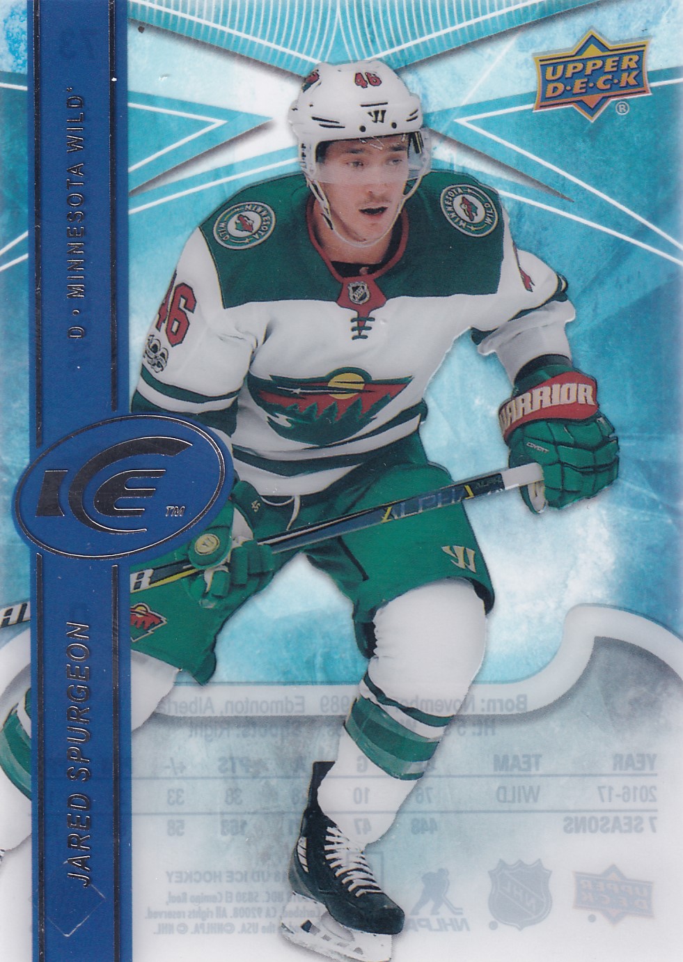 Jared Spurgeon - 2017/18 UD Ice Hockey - #73