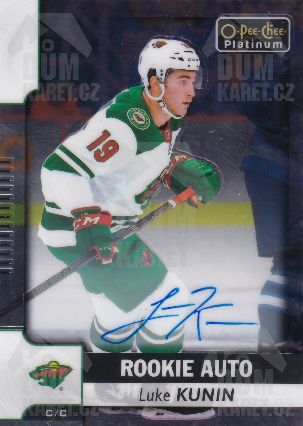 Luke Kunin - 2017/18 OPC Platinum Hockey - Rookie Auto - #R-LK