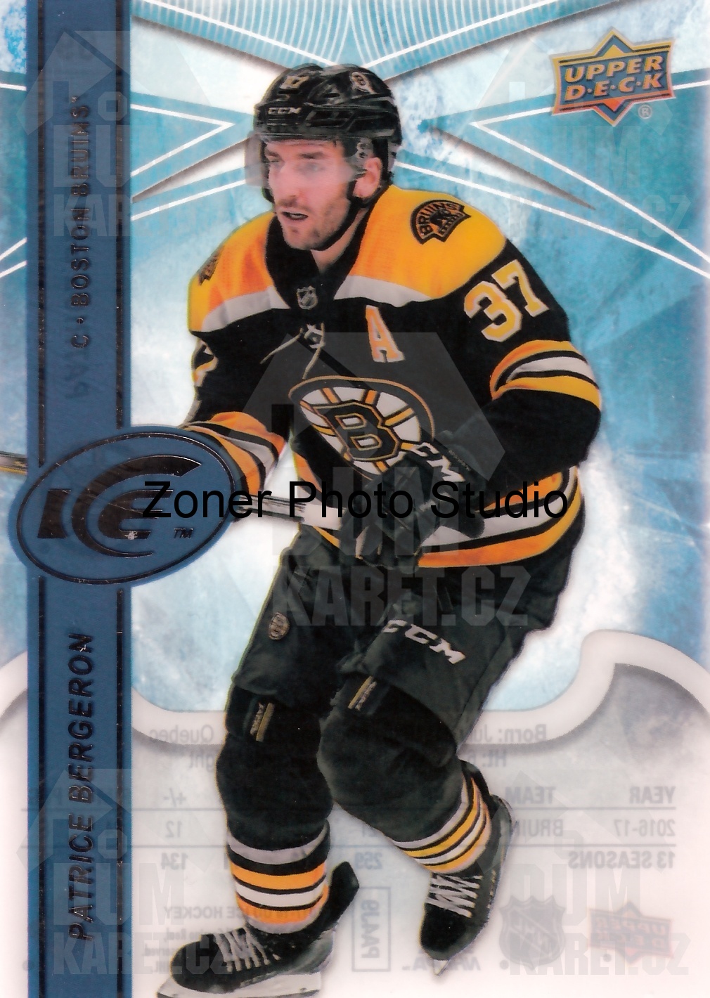 Patrice Bergeron - 2017/18 UD Ice Hockey - #69