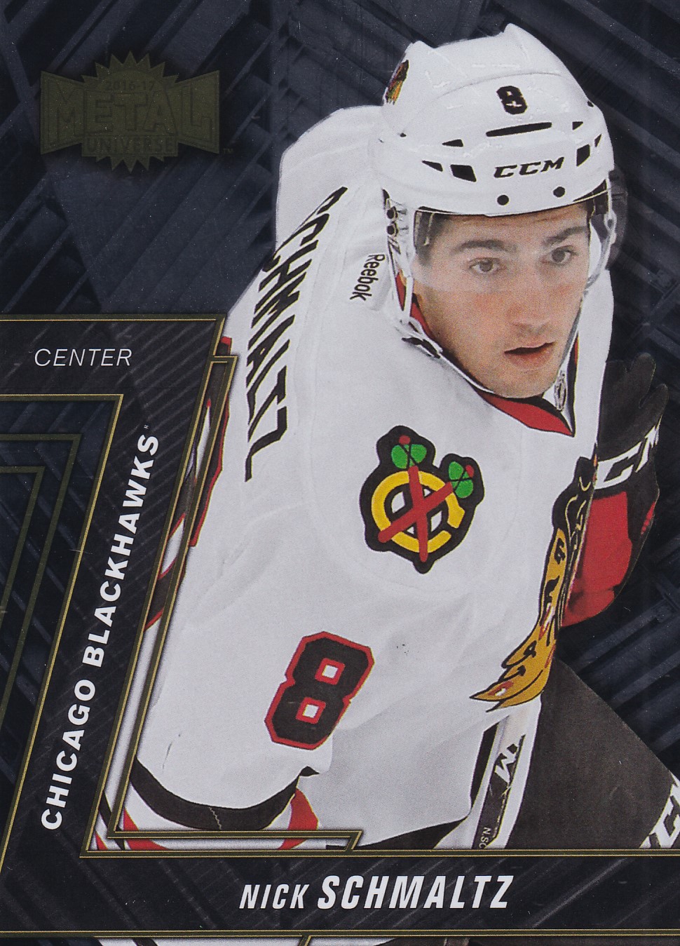 Nick Schmaltz - 2016/17 Fleer Showcase Hockey - Metal Universe - #MU-42