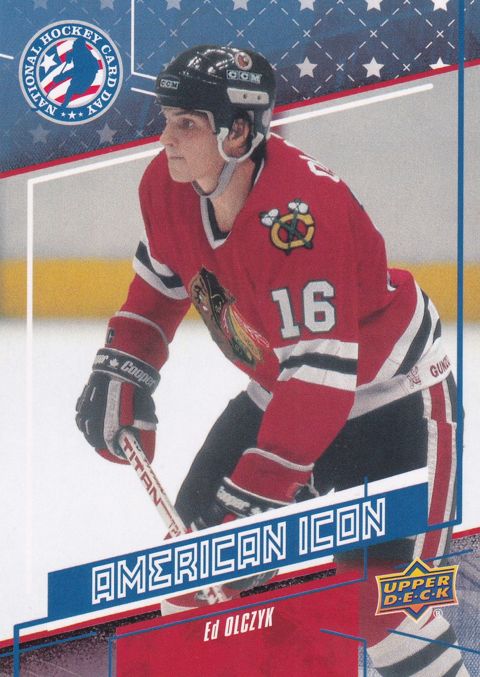 Ed Olczyk - 2016/17 National Hockey Card Day - American Icon - #USA14