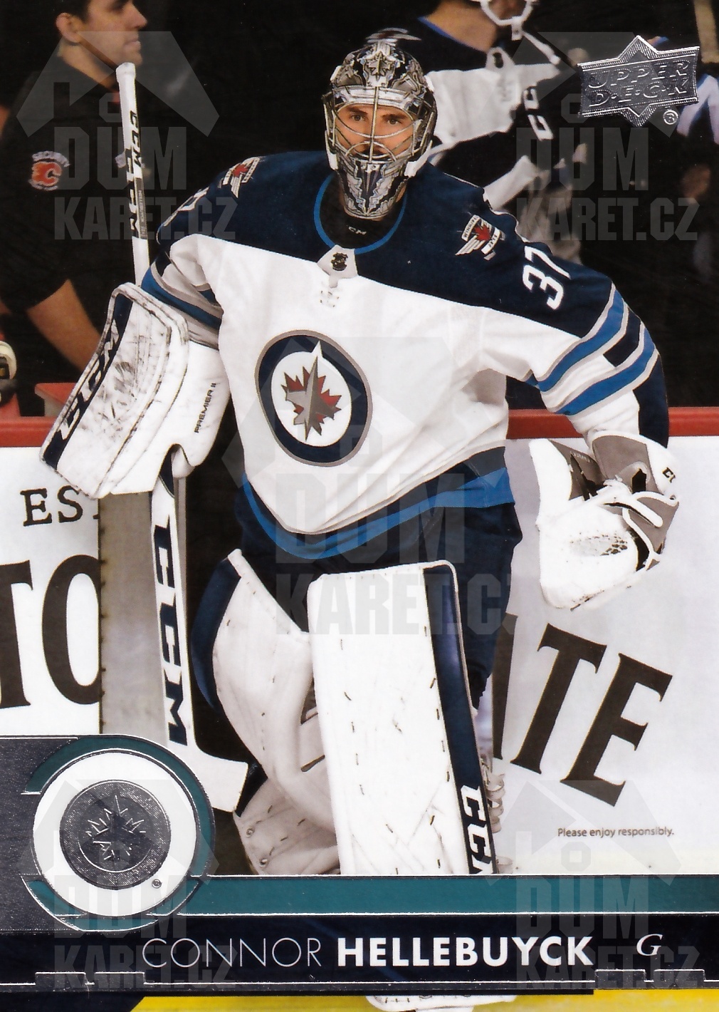 Connor Hellebuyck - 2017/18 UD Series II. Hockey - #448