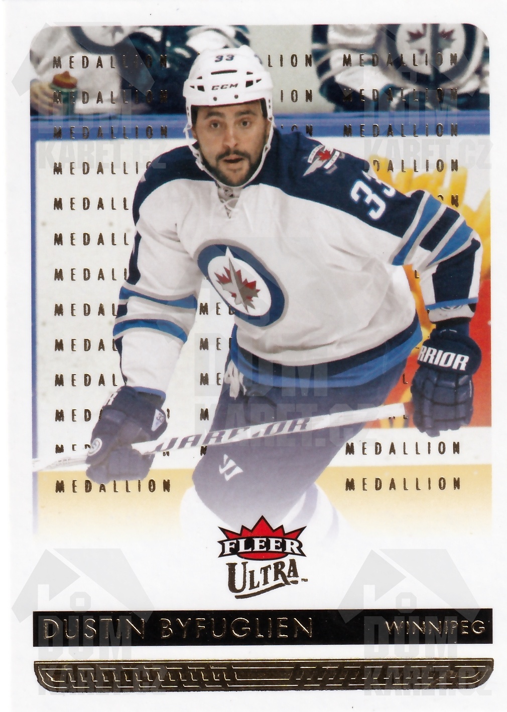 Dustin Byfuglien - 2014/15 Fleer Ultra Hockey - Gold Medallion - #200