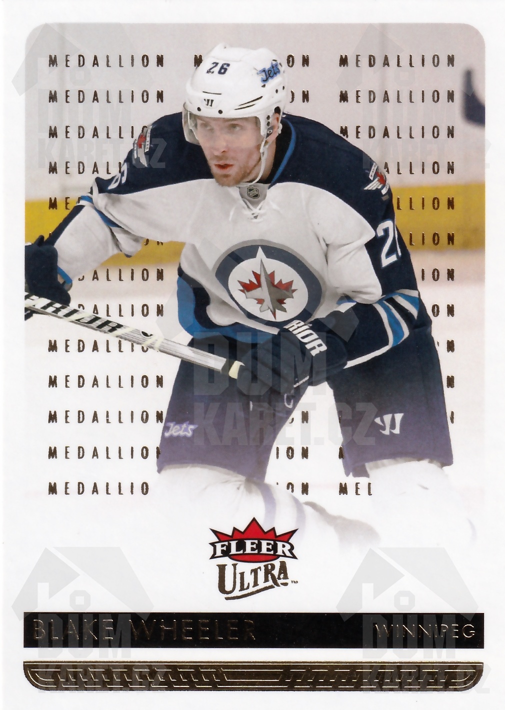 Blake Wheeler - 2014/15 Fleer Ultra Hockey - Gold Medallion - #196