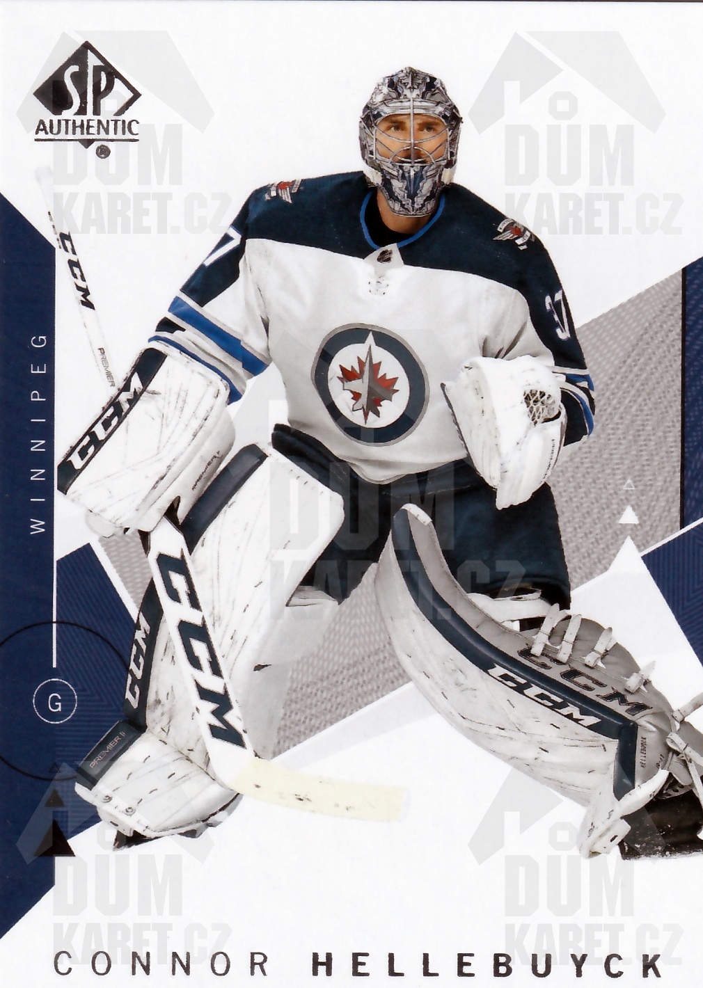 Connor Hellebuyck - 2018/19 SP Authentic Hockey - #28
