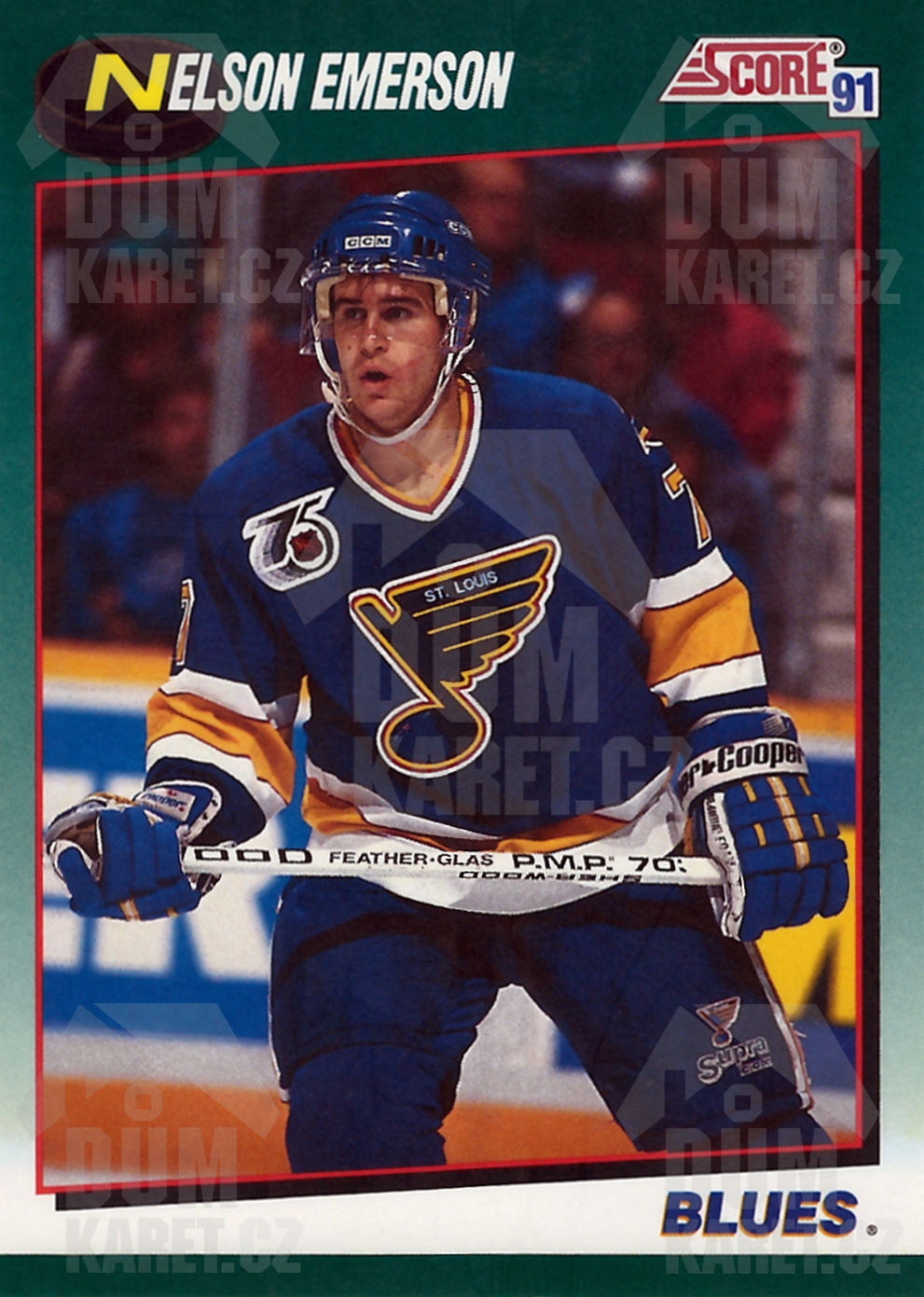 Nelson Emerson - 1991/92 Score Hockey - Green - #89T