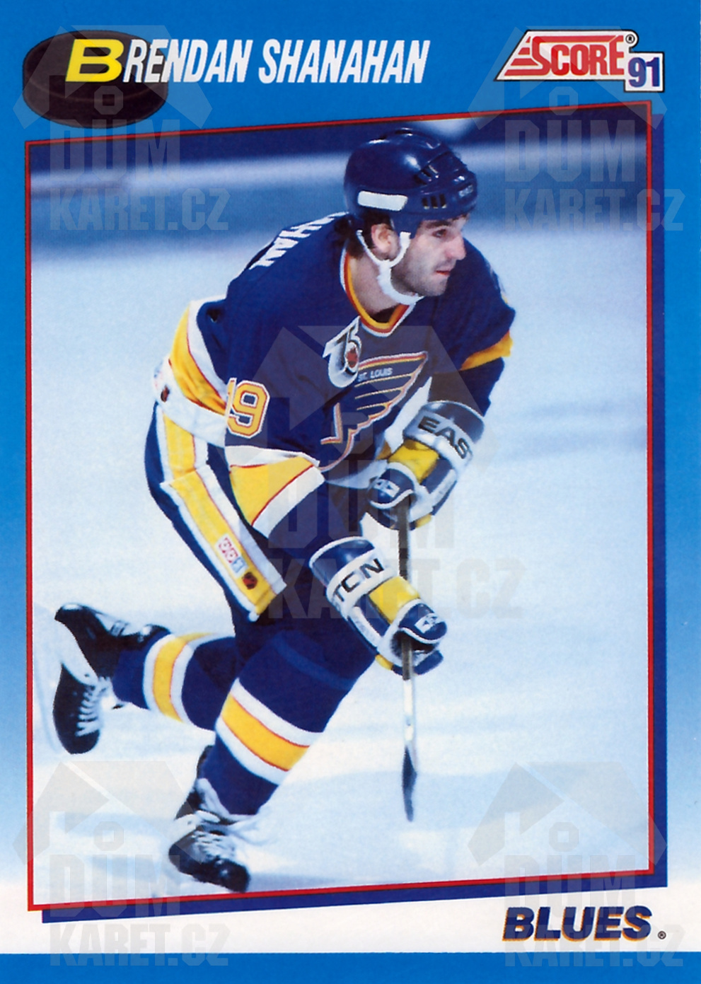 Brendan Shanahan - 1991/92 Score Hockey - Blue - #588