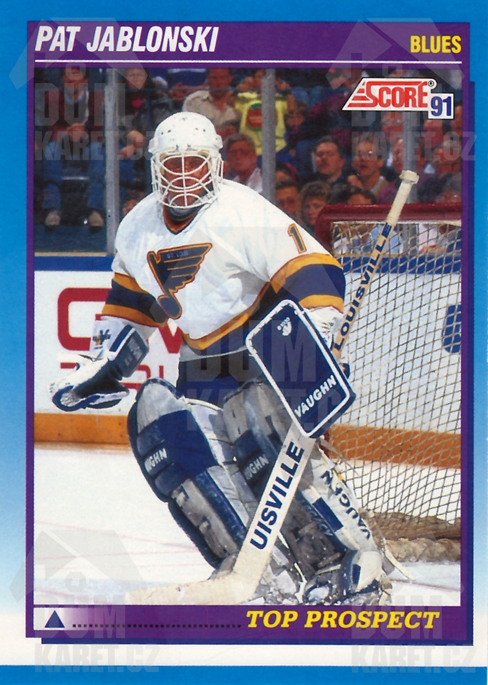 Pat Jablonski - 1991/92 Score Hockey - Blue - Top Prospect -  #359
