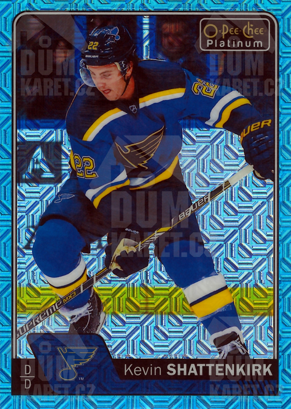 Kevin Shattenkirk - 2016/17 OPC Platinum Hockey - Ice Blue Traxx - #147