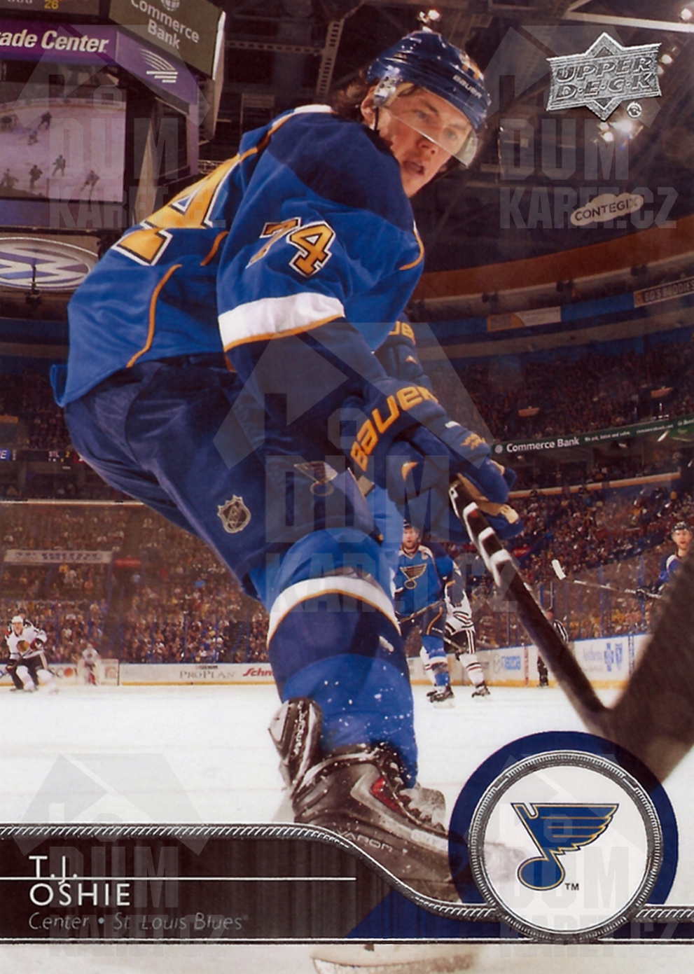 T.J. Oshie - 2014/15 UD Series I. Hockey - #161