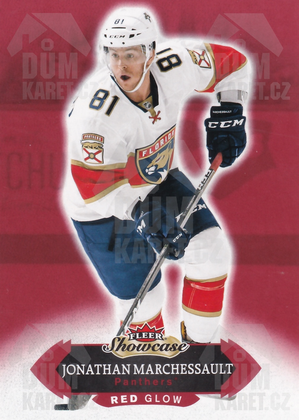 Jonathan Marchessault - 2016/17 Fleer Showcase Hockey - Red Glow - #88