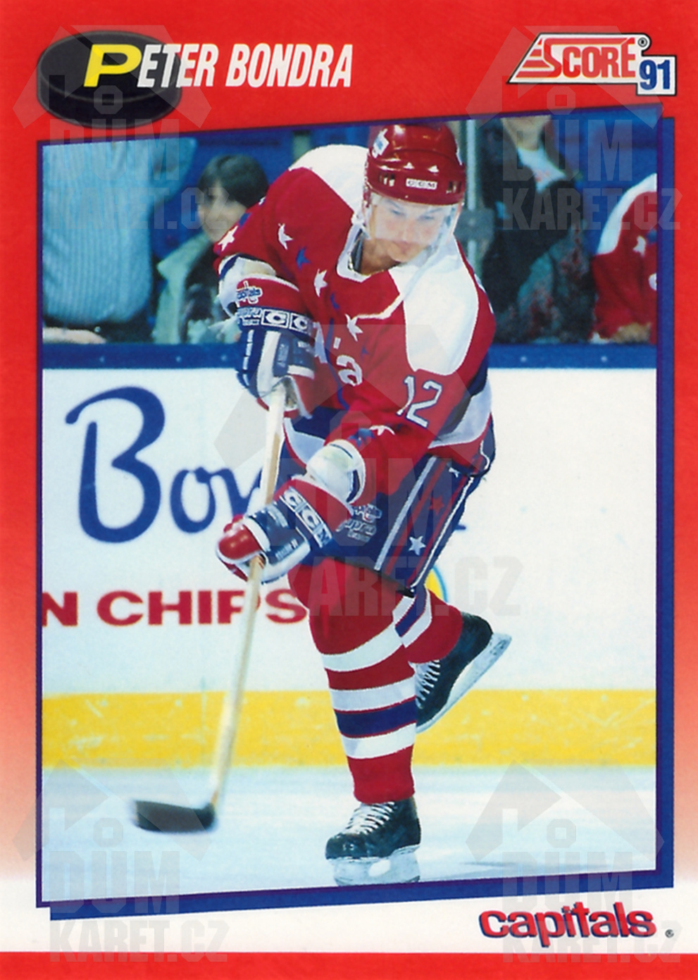 Peter Bondra - 1991/92 Score Hockey - Red - #216