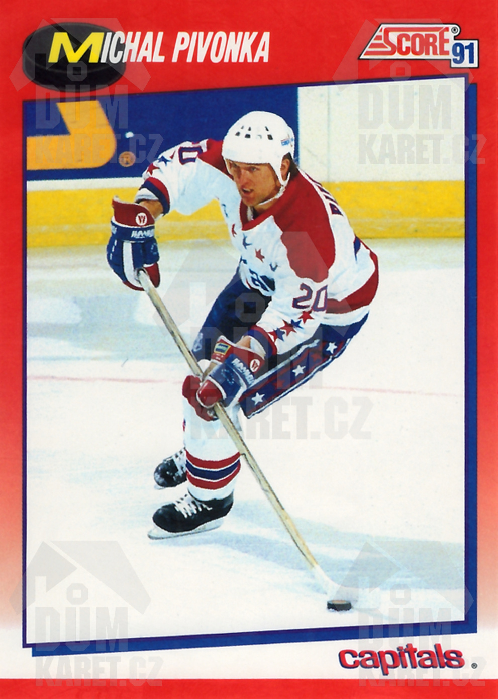 Michal Pivoňka - 1991/92 Score Hockey - Red - #193