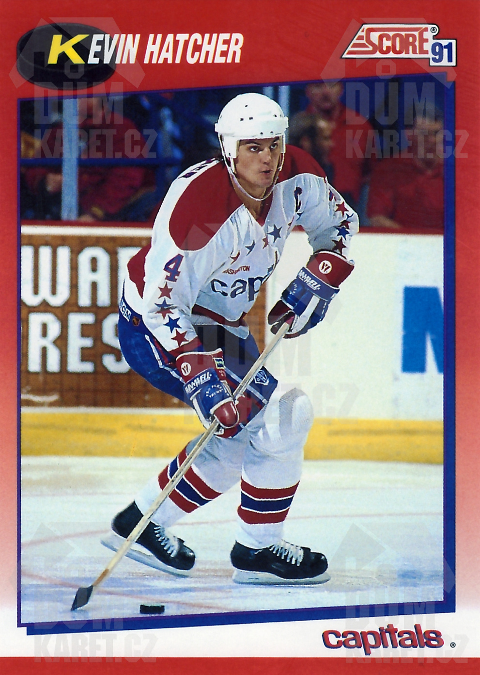 Kevin Hatcher - 1991/92 Score Hockey - Red - #20