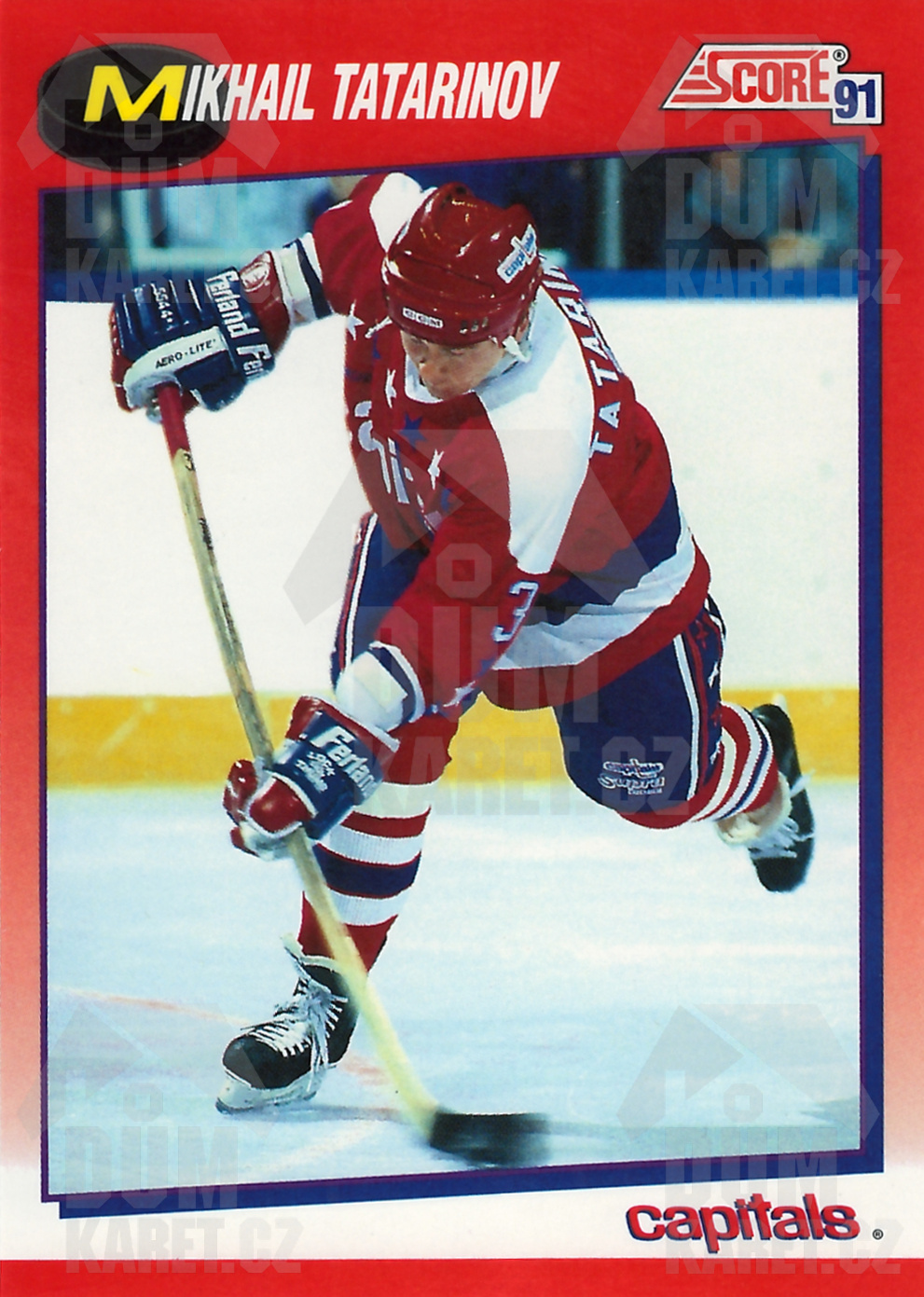 Mikhail Tatarinov - 1991/92 Score Hockey - Red - #37