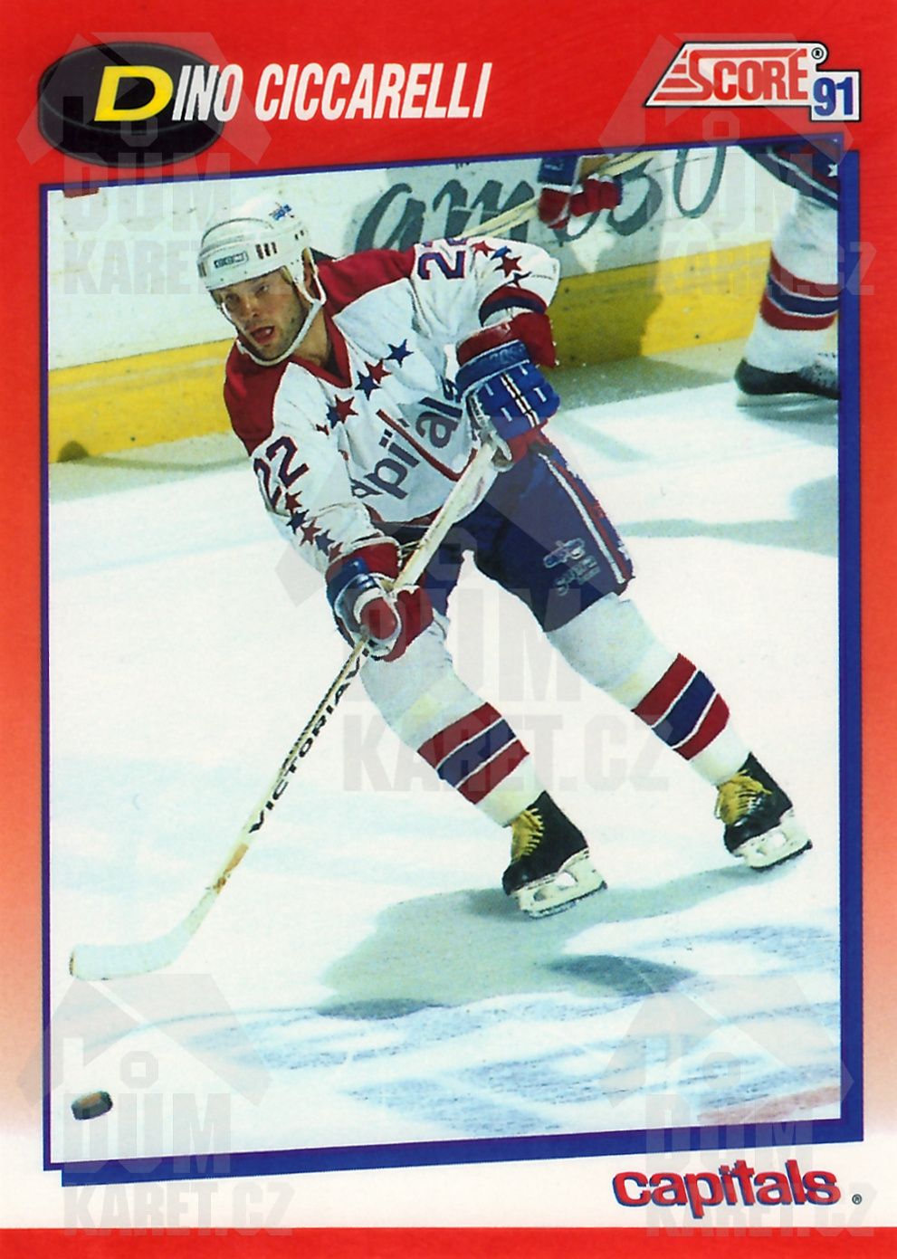 Dino Ciccarelli - 1991/92 Score Hockey - Red - #128