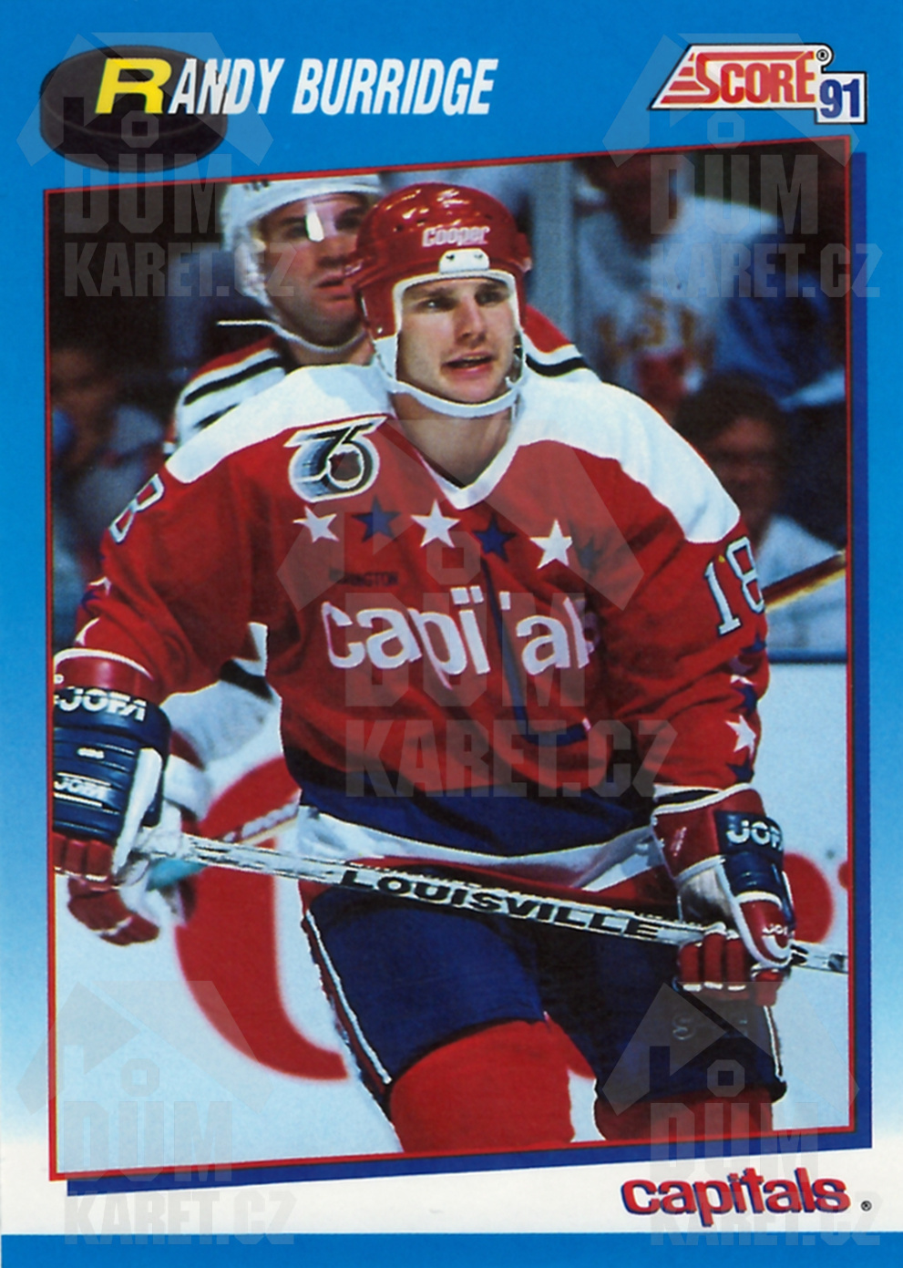 Randy Burridge - 1991/92 Score Hockey - Blue - #564