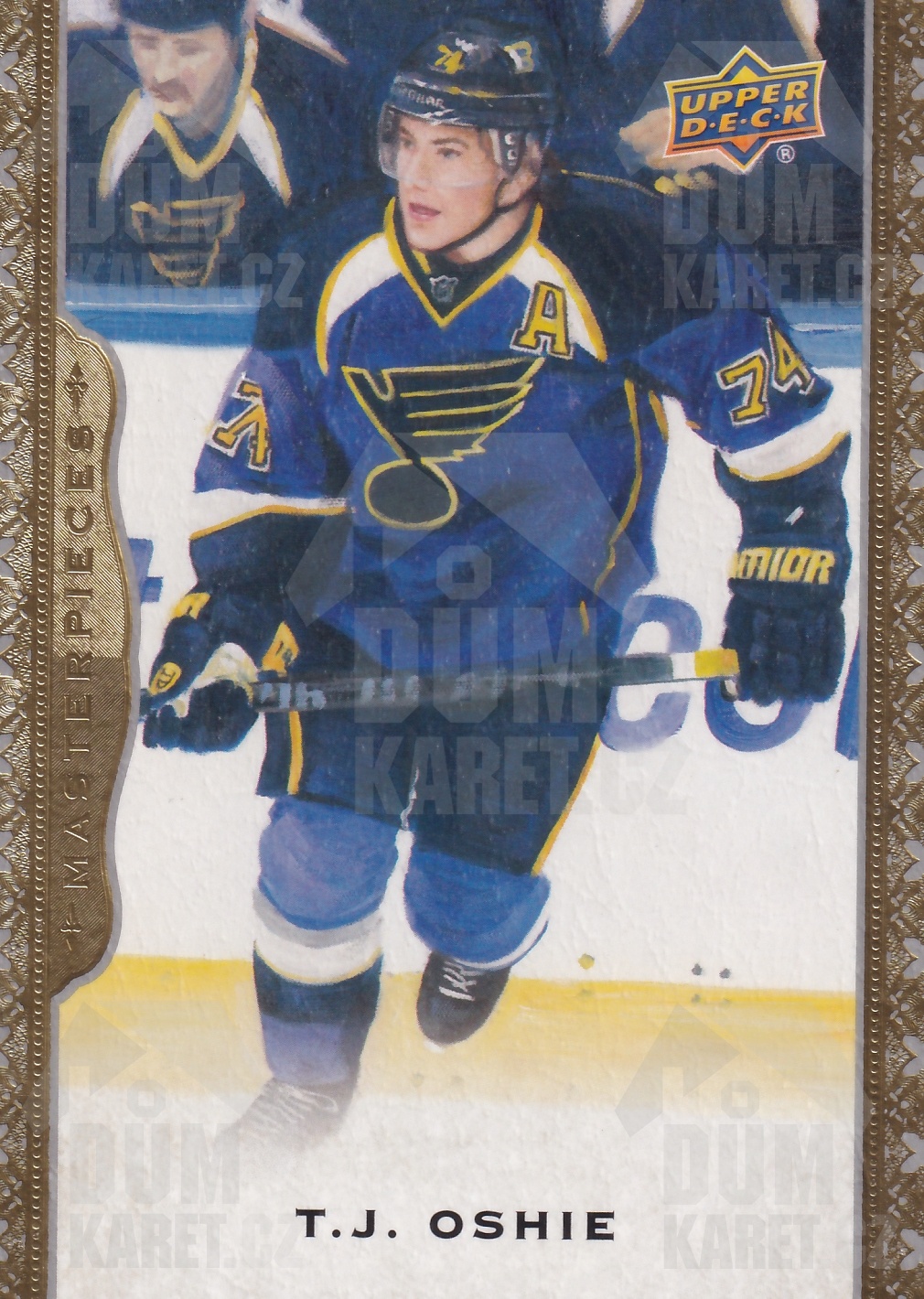 T.J. Oshie - 2014/15 UD Masterpieces Hockey - #79