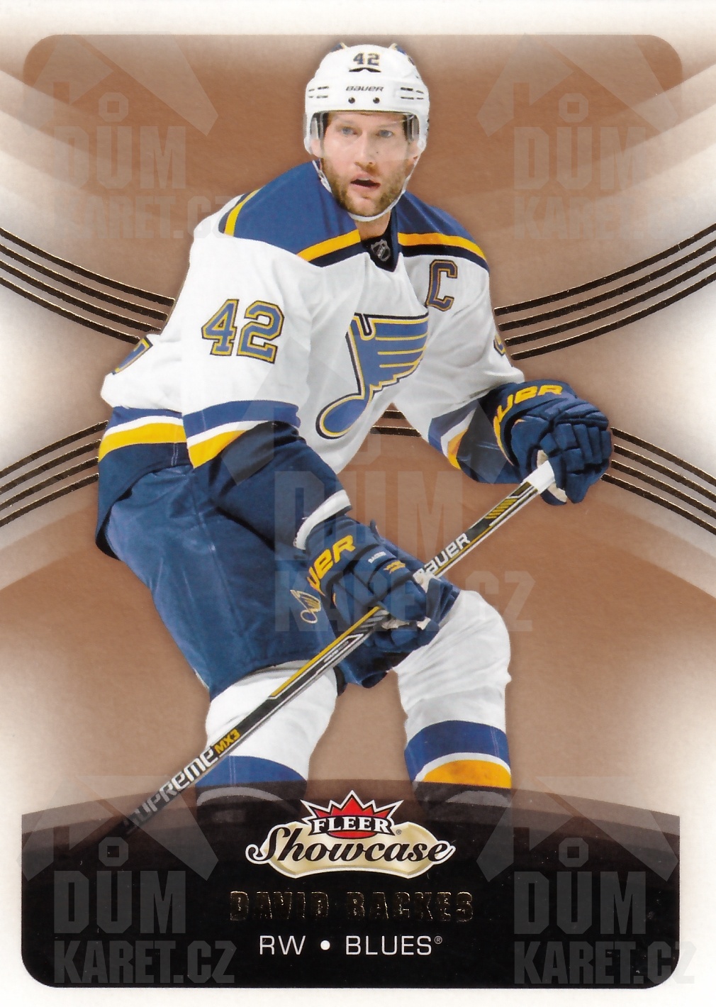 David Backes - 2015/16 Fleer Showcase Hockey - #68
