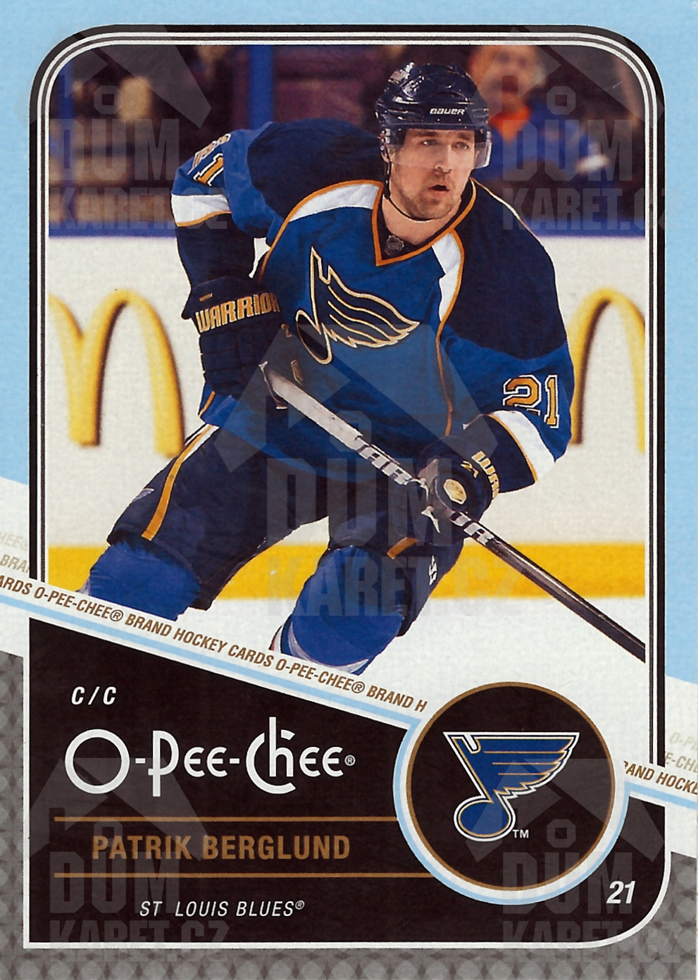 Patrik Berglund - 2011/12 O-Pee-Chee Hockey - #192