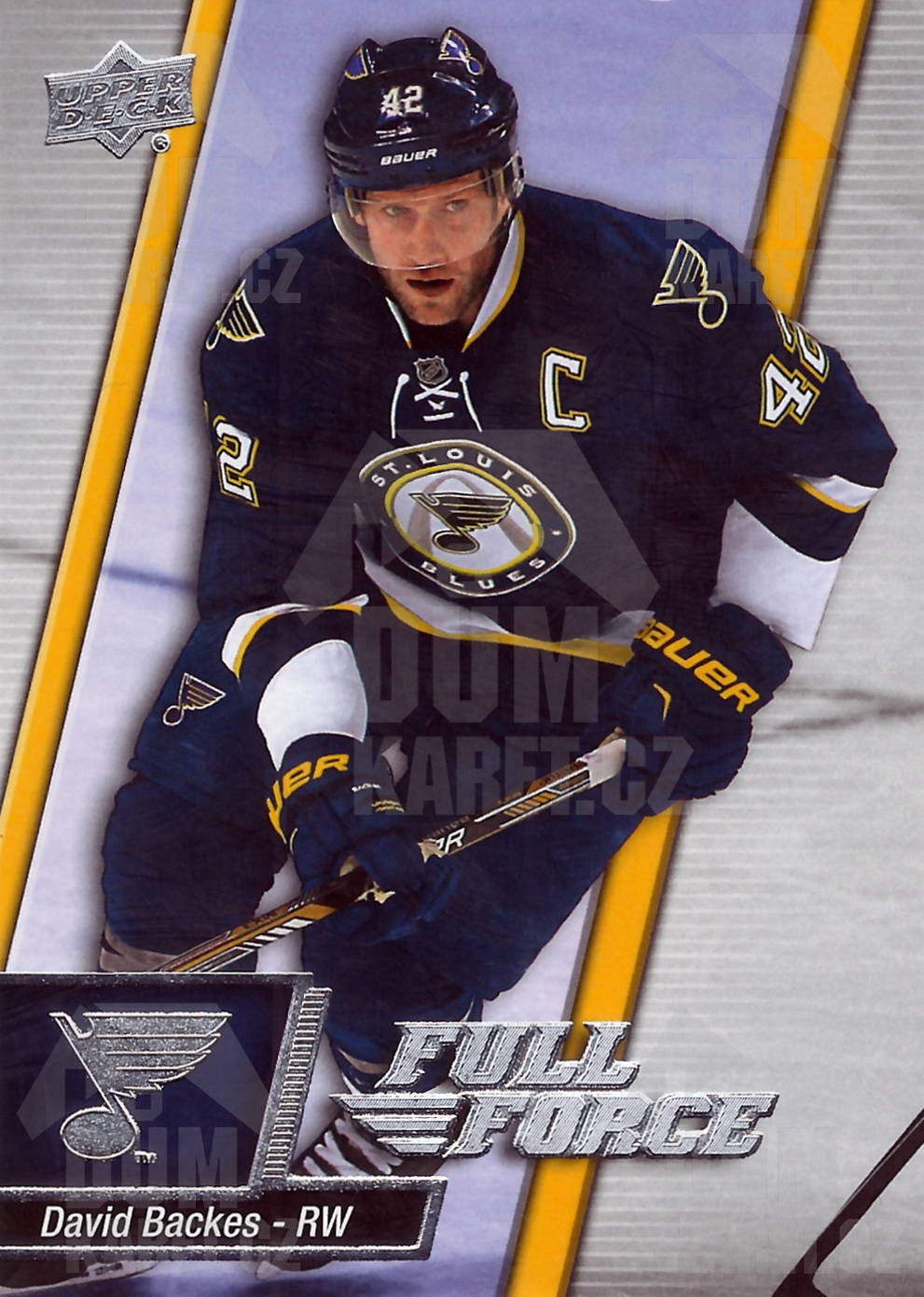 David Backes - 2015/16 UD Full Force Hockey - #22