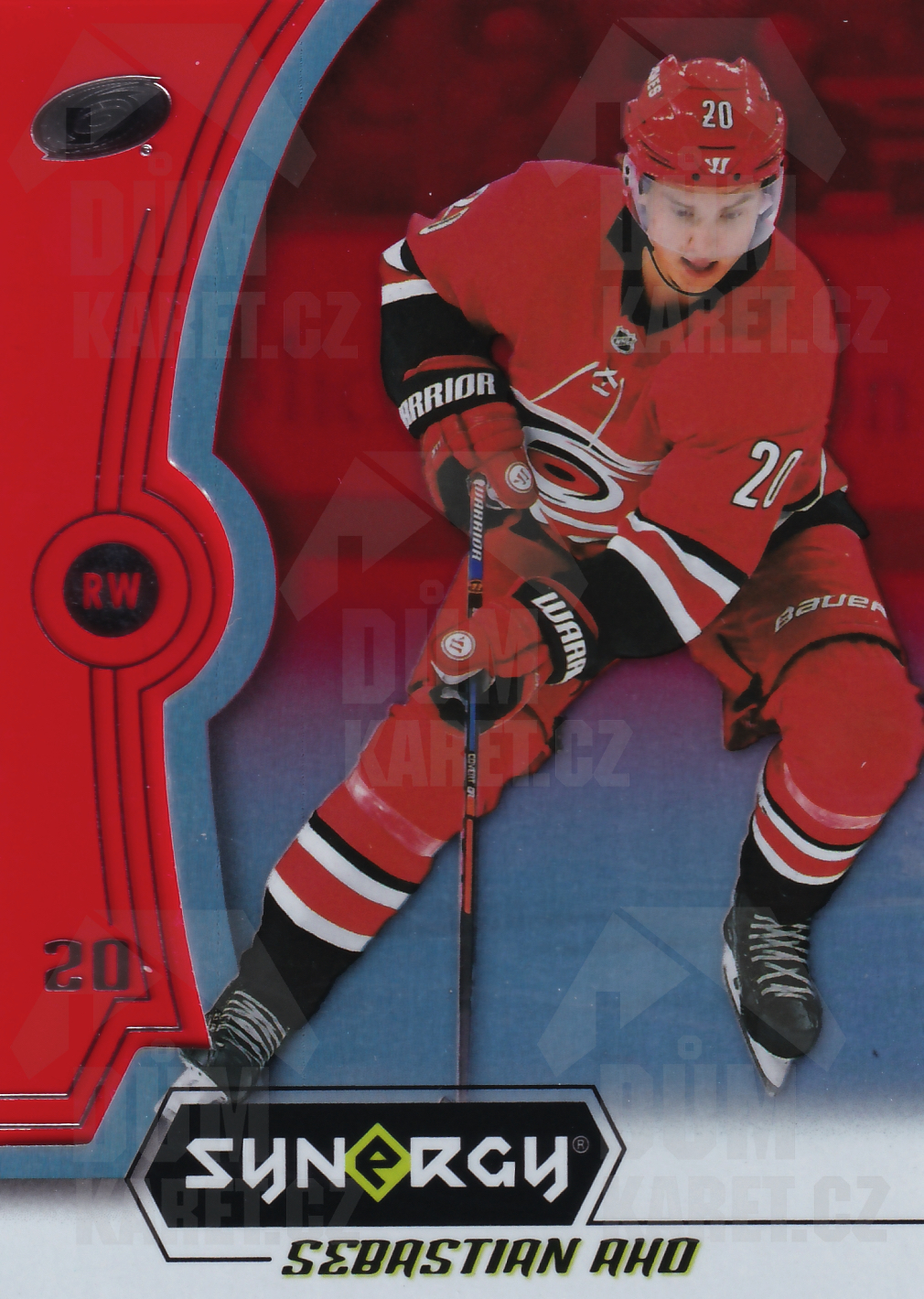 Sebastian Aho - 2018/19 UD Synergy Hockey - Red - #4