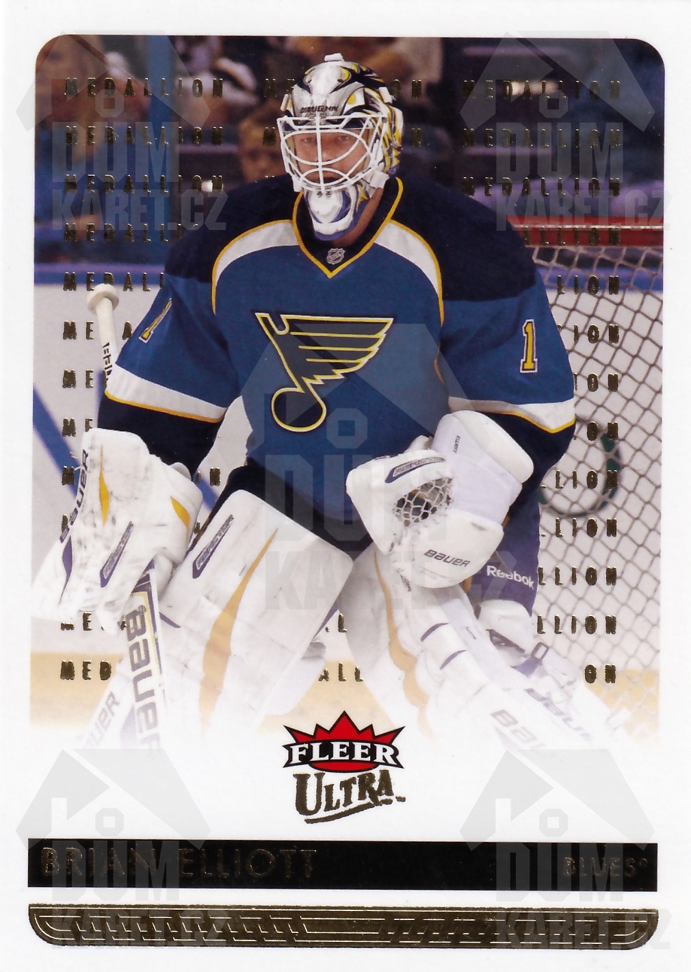 Brian Elliott - 2014/15 Fleer Ultra Hockey - Gold Medallion - #163