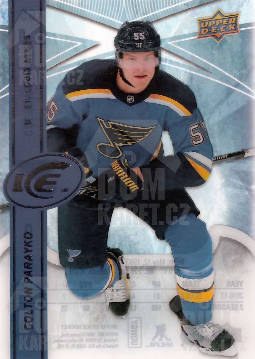 Colton Parayko - 2017/18 UD Ice Hockey - #85