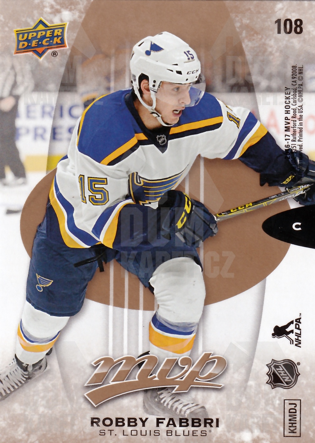 Robby Fabbri - 2016/17 MVP Hockey - Puzzle - #108