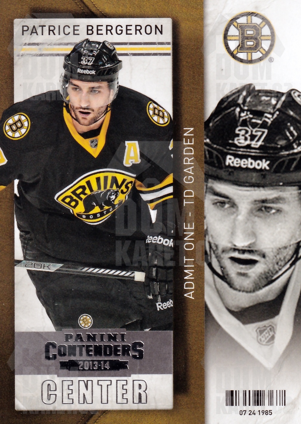 Patrice Bergeron - 2013/14 Panini Contenders - #31