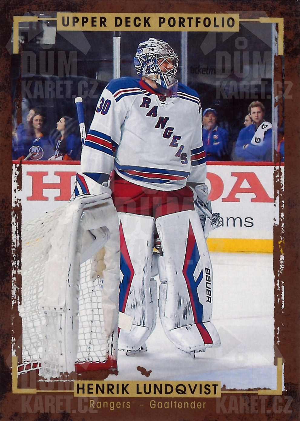 Henrik Lundqvist - 2015/16 UD Portfolio Hockey - #96