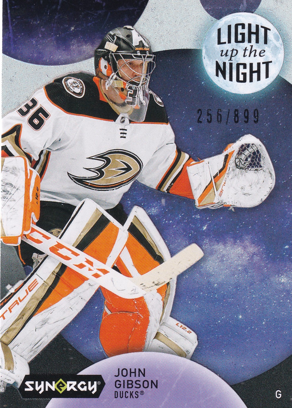 John Gibson - 2022/23 UD Synergy Hockey - Light Up the Night /899 #LN-JG