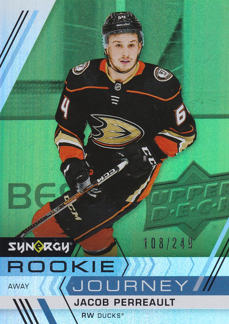 Jacob Perreault - 2022/23 UD Synergy Hockey - Rookie Journey /249 RC #RJ-3