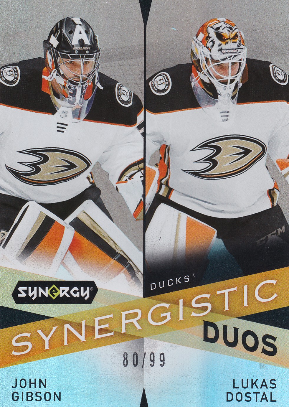 Gibson / Dostál - 2022/23 UD Synergy Hockey - Synergistic Duos /99 #SD-1