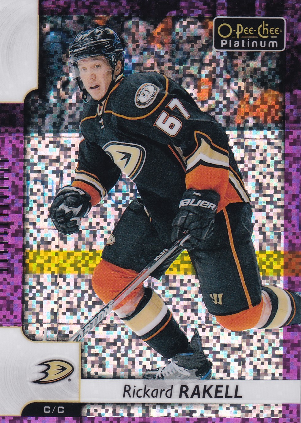 Rickard Rakell - 2017/18 OPC Platinum Hockey - Violet Pixels - #96