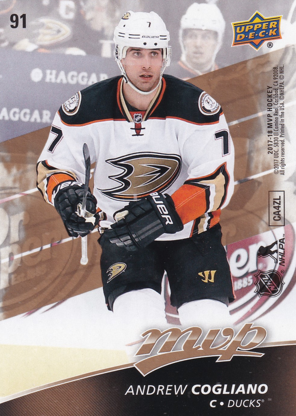 Andrew Cogliano - 2017/18 O-Pee-Chee Hockey - Puzzle - #91