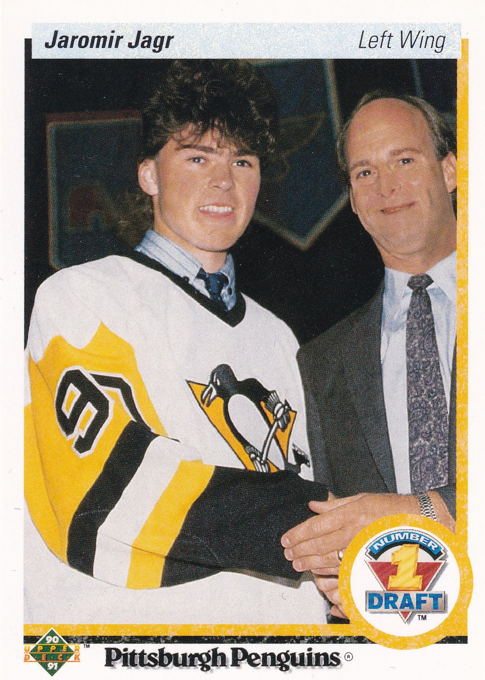 Jaromír Jágr - 1990/91 Upper Deck Hockey - Rookie - #356