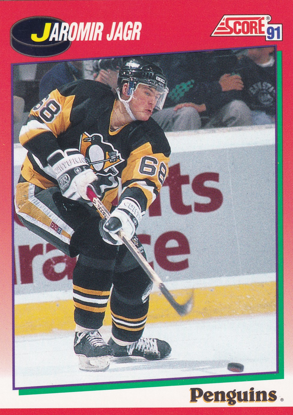 Jaromír Jágr - 1991/92 Score Hockey - Red - #98