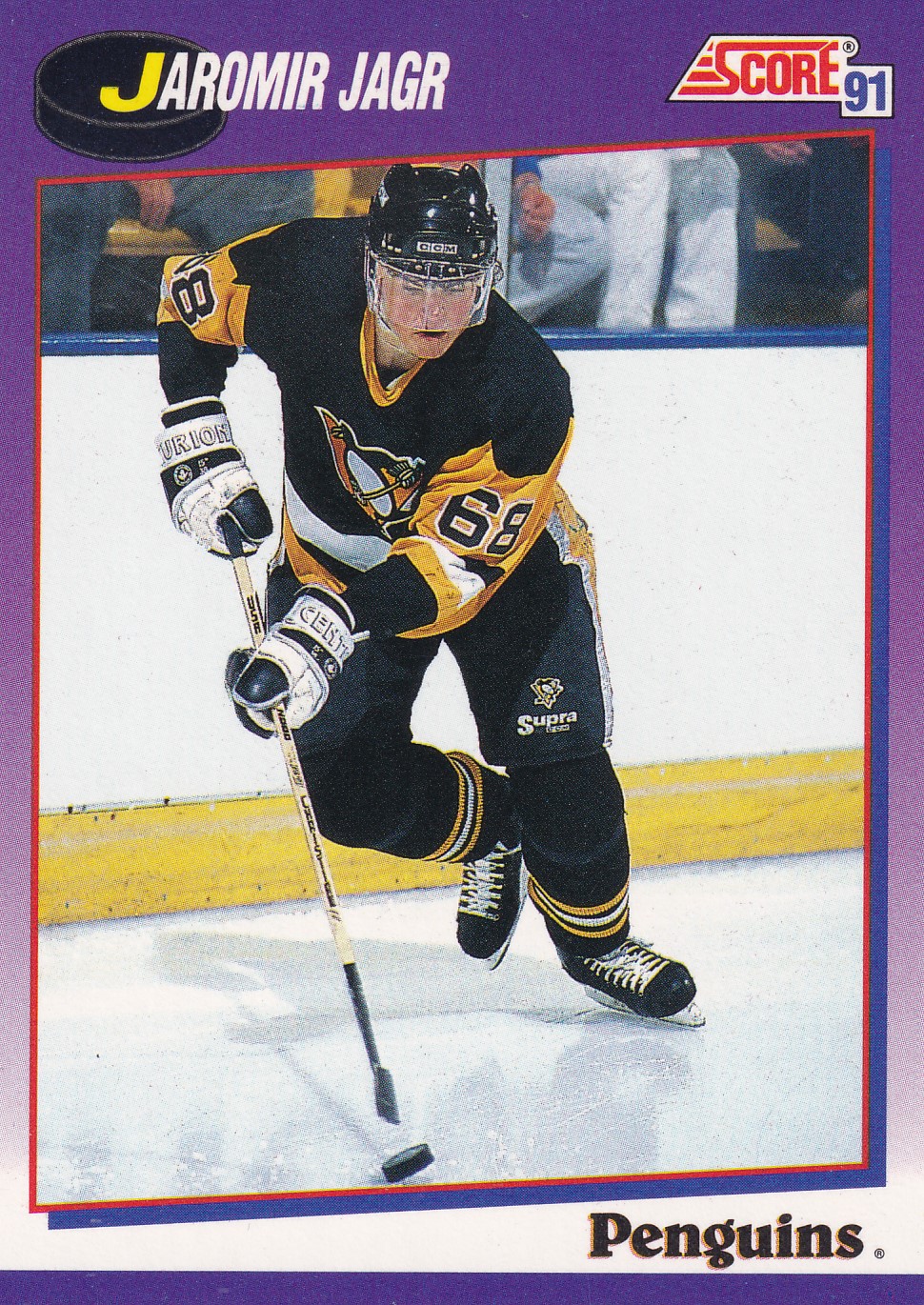 Jaromír Jágr - 1991/92 Score Hockey - Purple - #98
