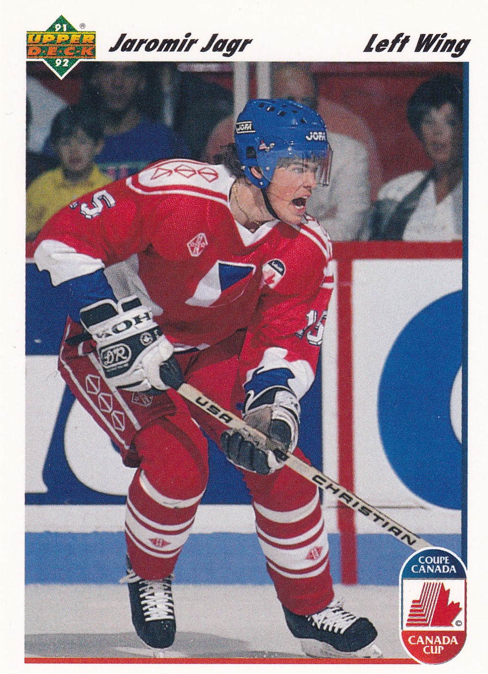 Jaromír Jágr - 1991/92 Upper Deck - Canada Cup - #20