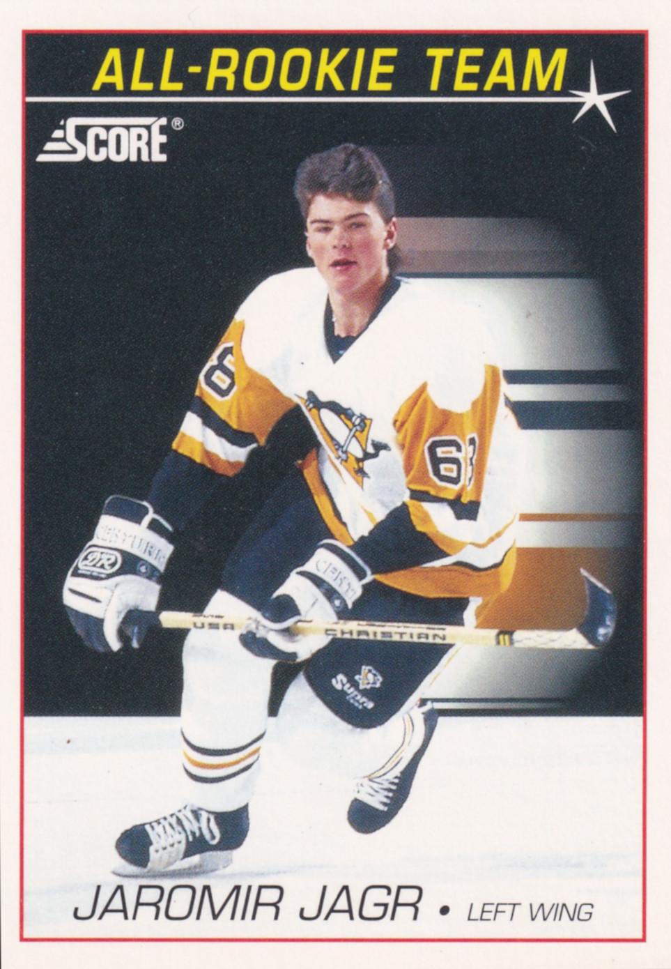 Jaromír Jágr - 1991/92 Score Hockey American - All Rookie Team - #351