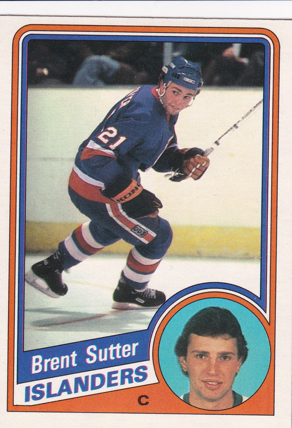 Brent Sutter - 1984/85 O-Pee-Chee Hockey - #136