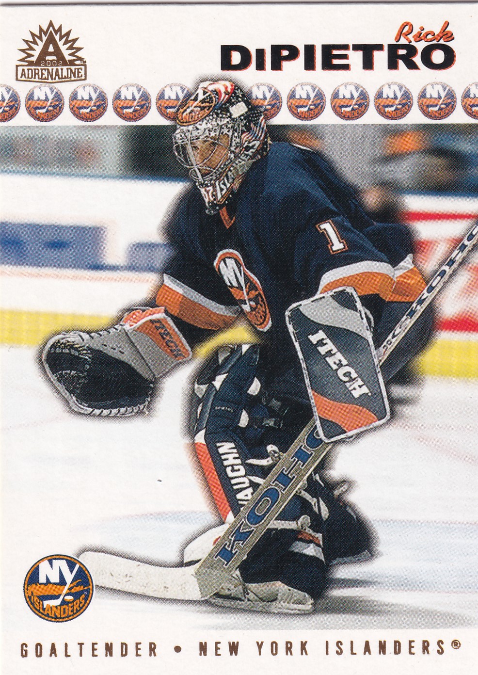 Rick DiPietro - 2001/02 Pacific Adrenaline - #119