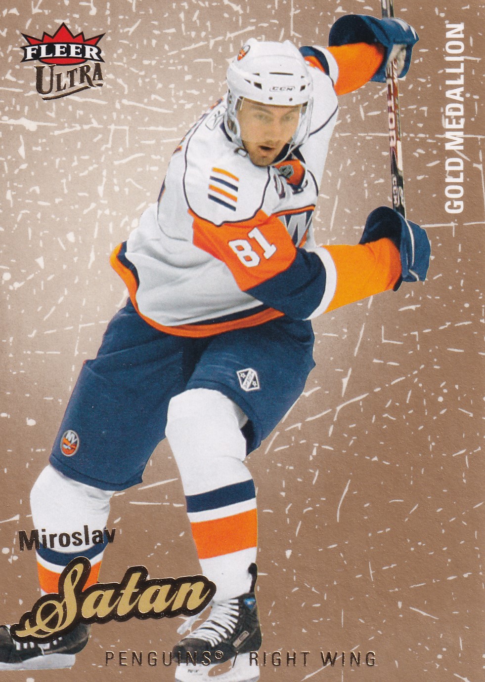 Miroslav Šatan - 2008/09 Fleer Ultra Hockey - Gold Medallion - #76