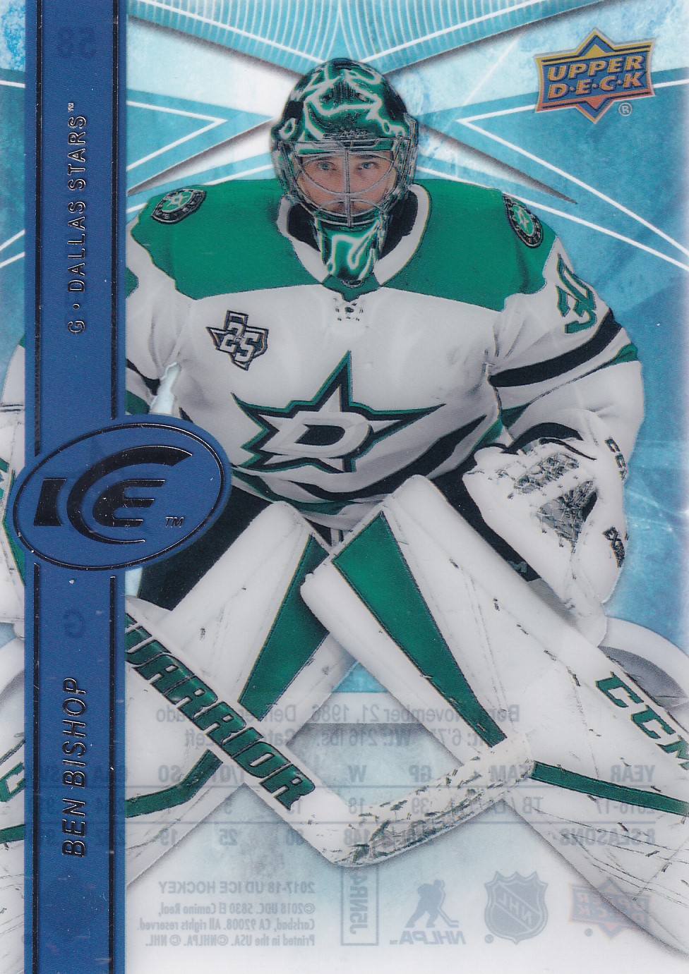 Ben Bishop - 2017/18 UD Ice Hockey - #58