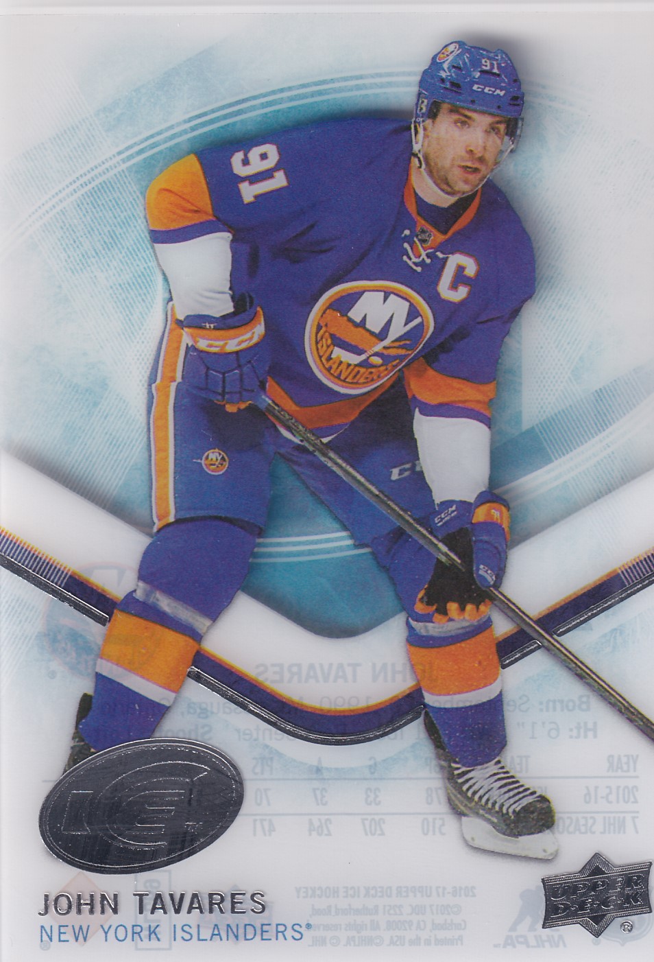 John Tavares - 2016/17 UD Ice Hockey - #2