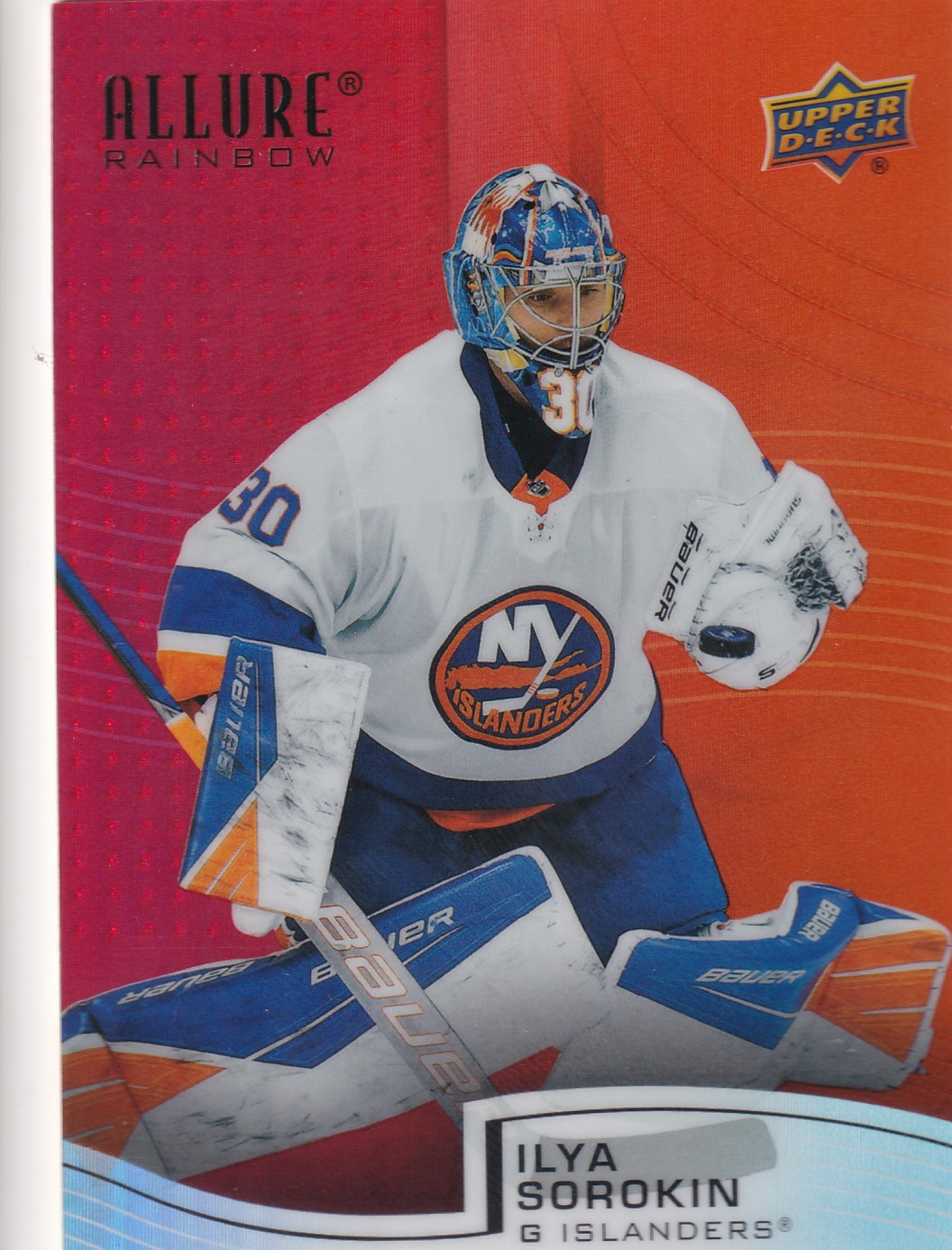 Ilya Sorokin - 2021/22 UD Allure Hockey - Rainbow - #R-56